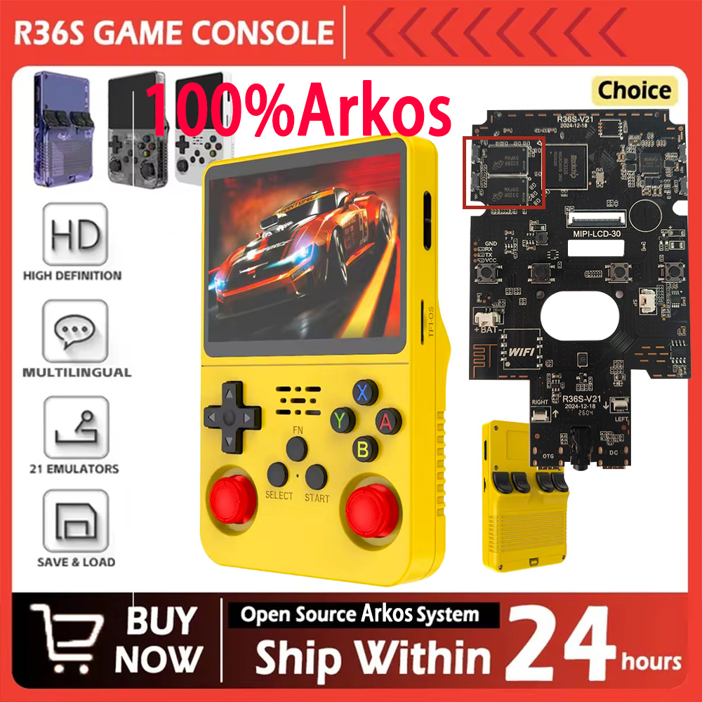 R36S New 100% Arkos System Ret - Retro Handheld Game Console R36S review and price